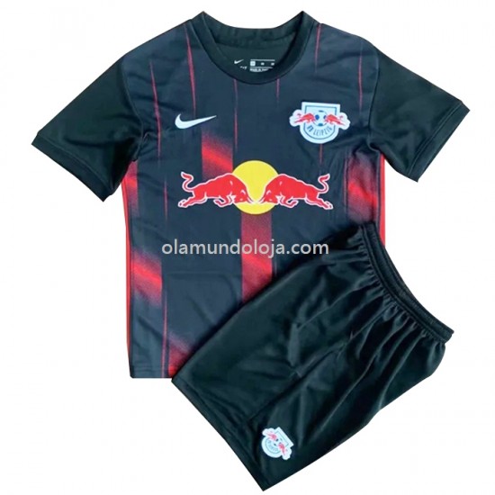 Camisola RB Leipzig Criança Equipamento Terceiro 2022-2023 Manga Corta